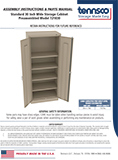 Preassembled Standard 30in Wide Five Shelf Cabinet